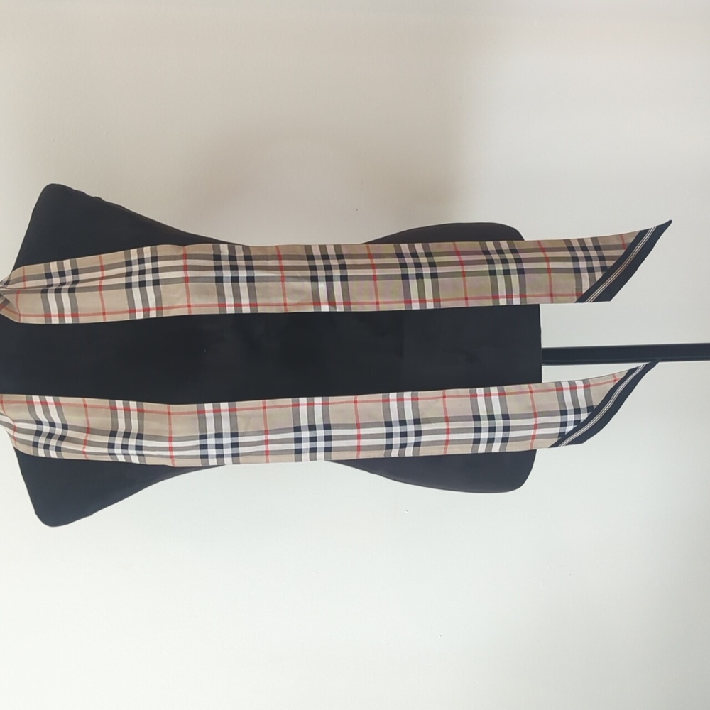 Burberry Vintage Check & Logo Silk Skinny Scarf